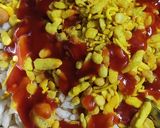 A picture of step 2 of Bhel Puri.