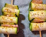Foto del passaggio 6 della ricetta 🍢Spiedini di zucchine e mortadella al forno 🔥