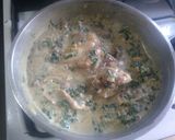 Foto del paso 3 de la receta: Pollo al verdiñon (verdeo y champiñón) con papas 🤔🤗🤗