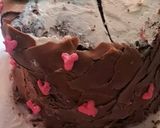 Foto langkah ke 3 dari resep Kue brownies ulang tahun.