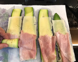 Foto del paso 4 de la receta: Rollitos de calabacín gratinados rellenos de jamón y queso en Airfryer Cosori