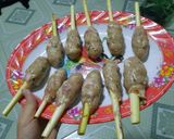 Hình bước làm 4 của món Chạo cá quấn sả cây