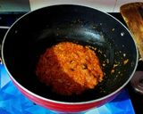 A picture of step 5 of Smoky Kadai Mushroom 🍄🍄.