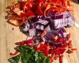 A picture of step 2 of Linguine puttanesca 🍝.