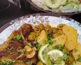 صورة لخطوة 1 من وصفة كتلات مع الزيتون و البطاطا 😋👍