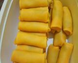 Foto langkah ke 5 dari resep Dadar vla coklat+pisang.