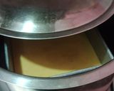 A picture of step 4 of Besan dhokla.