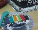 Foto langkah ke 5 dari resep Kue ultah pelangi...