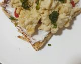 A picture of step 7 of Scrambled Egg Toast.