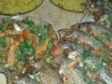 سمك دنيس مقلي بالخلطة الجبارة مع الرز الاصفر والسلطة