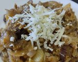 Foto del paso 7 de la receta: Berenjenas y pollo bbq🍆🧅🧀