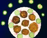 A picture of step 5 of Bitter Gourd Fritters.