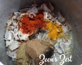 A picture of step 2 of Spicy Boti ka Salan/Goat Tripe Curry.