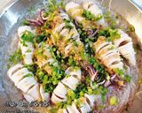 Hình bước làm 5 của món Mực Sốt Tỏi Bún Tàu - Steamed Squid w Garlic Sauce