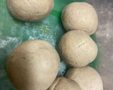 A picture of step 4 of Rajgara poori.