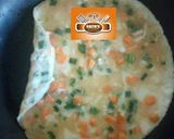 A picture of step 2 of Omelette egg roll.