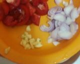 A picture of step 2 of Fried omena#authormaratho#my valentinerecipecontest#.