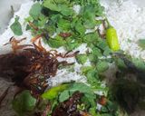 A picture of step 5 of Kac'chay gosht ki biryani.