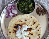 A picture of step 9 of Ganyaar/Gandhari saag.