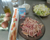 Foto del paso 1 de la receta: Quiche de puerros con bacon