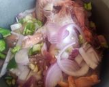A picture of step 1 of Kienyeji chicken.
