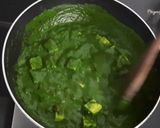 A picture of step 4 of Palak Paneer.