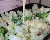 Csőben sült karfiol-brokkoli, csirkemellel recept fázis 5 fotója