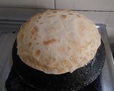 A picture of step 2 of Karari roti.