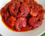 Gambar langkah 4 resipi Sambal Tumis Udang Goreng.