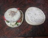 Foto del paso 6 de la receta: Hamburguesa de cerdo con mayonesa de cebolla frita y piparras