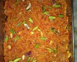A picture of step 4 of Carrot burfi.
