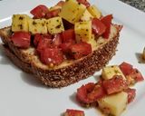 Foto del paso 2 de la receta: PAN De SALVADO, relleno con Tomate y Queso al Orégano🍅