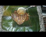 A picture of step 7 of Meen pollichathu/ Fish fried in banana leaf wrap.