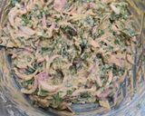 A picture of step 3 of Spinach Pakoda.