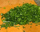 A picture of step 2 of Chive and Rice Paper Egg Pancakes.