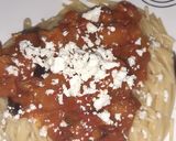 Pas rețetă Spaghetti cu sos de vinete și usturoi (plus brânză de oaie) 4 fotografie