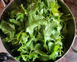 A picture of step 1 of Corn Palak.