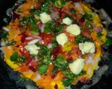 A picture of step 9 of Indian pizza.