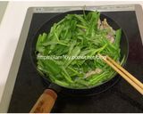 五香梅花豬肉片炒空心菜的食譜步驟3照片