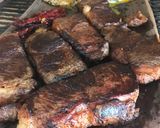 Foto del paso 4 de la receta: Bife de chorizo con salsa de champiñones, huevo y ensalada cocida de pimiento cebolla y tomate