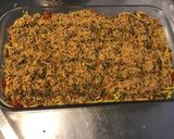 Une image de l'étape 11 de Gratin de spatzles au thon, poivrons rouges et emmental en panure épicée.