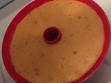 Flan cremoso de turrón y nata
