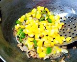 A picture of step 3 of Corn Pulao.