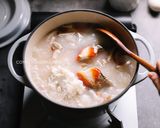 非秋天限定的蝦蟹粥 (螃蟹海鮮砂鍋粥)的食譜步驟6照片