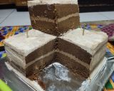 Foto langkah ke 5 dari resep Bolu Cappucino/Base Cake Cappucino/Oven Listrik/Oven Tangkring.