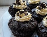 Pas rețetă Muffins de ciocolată cu cremă cheesecake❤ 8 fotografie