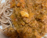 Foto del paso 5 de la receta: Espaguetis de espelta con boloñesa brava
