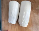 A picture of step 1 of Cassava Fritters with Coconut.