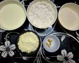 A picture of step 1 of Coconut Chandrapuli.
