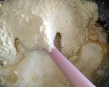 A picture of step 3 of Nolen Gur er jolbhara sandesh (date palm jaggery sandesh).